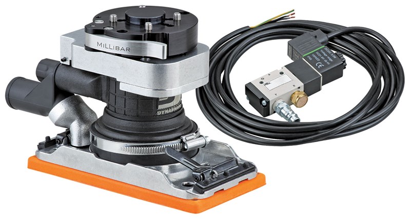 Lijadora orbital robótica Dynabug de 3-2/3" (93 mm) de ancho x 7" (180 mm) de largo, aspiración centralizada