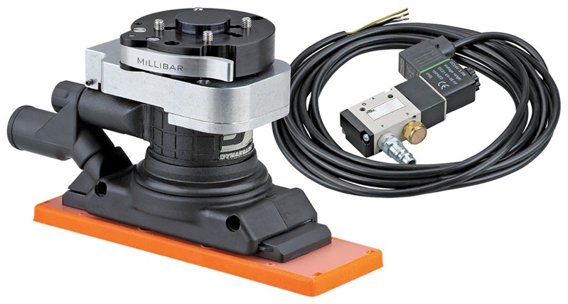 2-3/4" ancho x 8" largo (70 mm x 203 mm) Lijadora Robótica Dynaline, Aspiración Centralizada